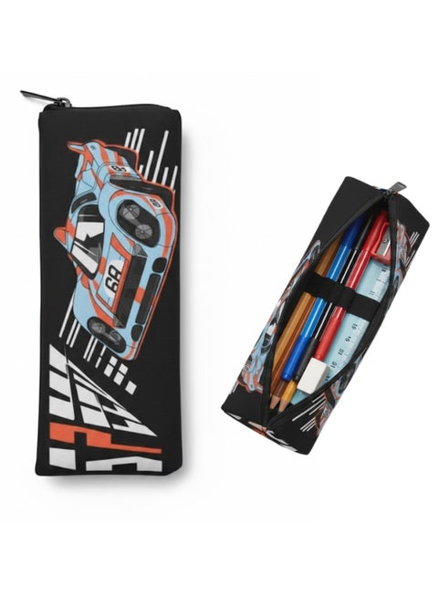 Kids Pencil Case Racing Car Design, Back to School Pencil Pouch for Boys, Slim Zipper School, Office Multifunctional Stationery Organizer for Students